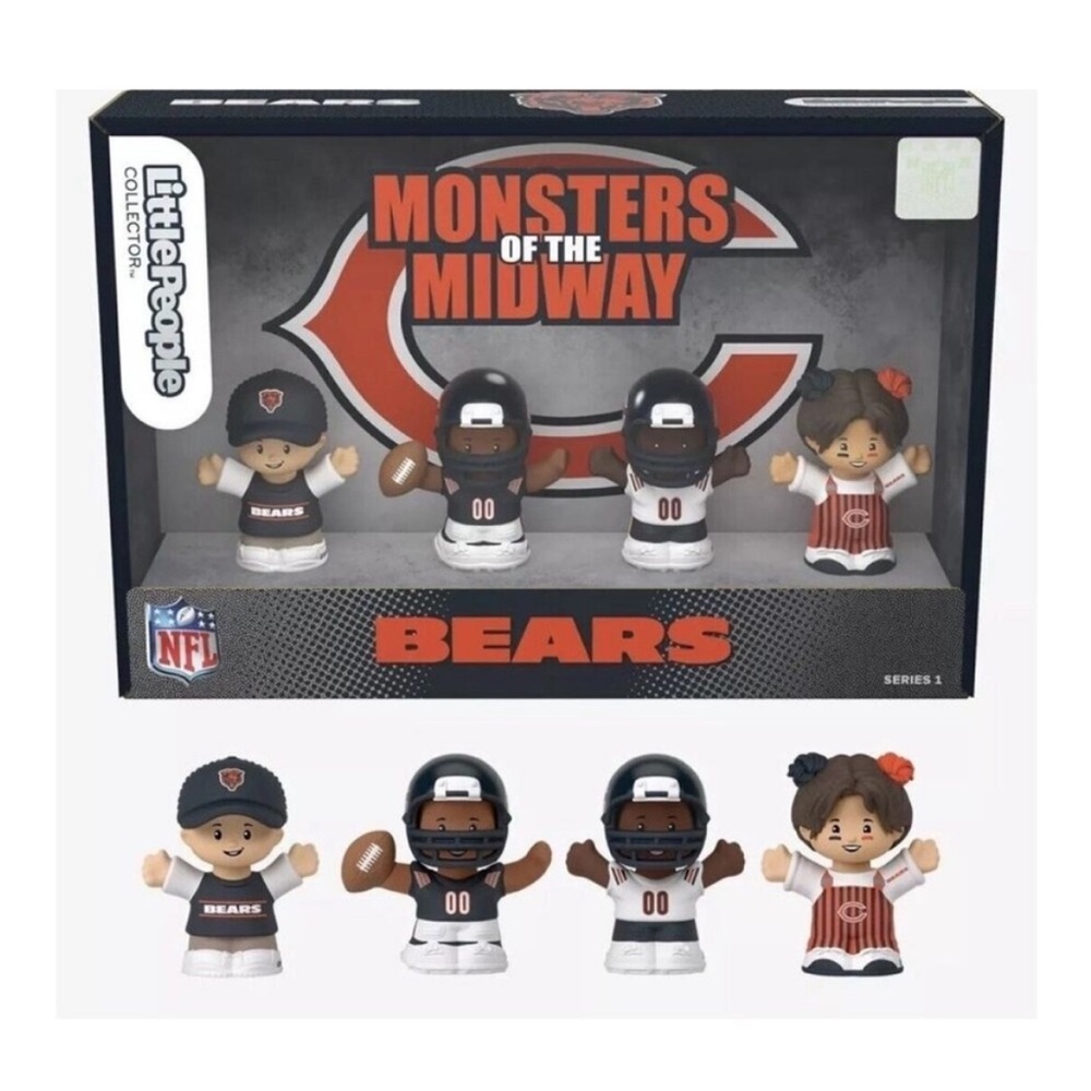 Fisher-Price Little People Collector NFL CHICAGO BEARS Exclusive Set (Brand New)